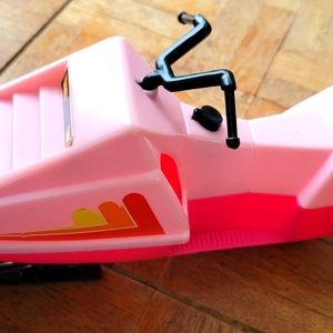 Barbie sized snowmobile